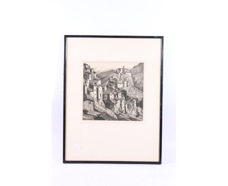 EDWARD BOUVERIE HOYTON RS FRSA (British, 1900-1988) *ARR*&nbsp; Rocco Del Papps&nbsp; Etching, pencil signed lower right, 23c
