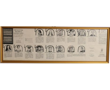 WILLIE RODGER RSA RGI (Scottish 1930-2018) *ARR*&nbsp; The Scottish Historical Playing Cards&nbsp; Information sheet publishe