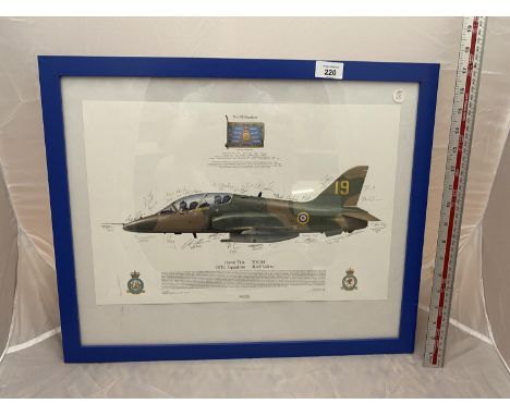 A HAWK T1A SIGNED PRINT 