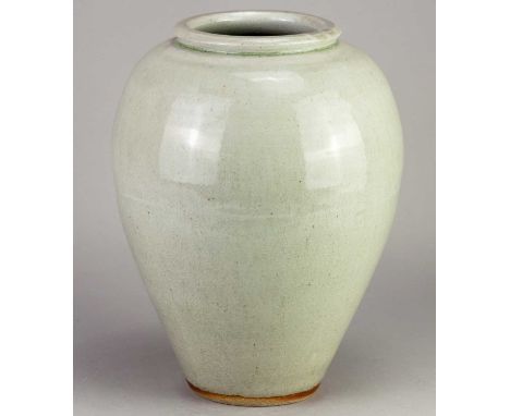 † URSULA MOMMENS (1908-2010); a stoneware vase covered in celadon glaze, impressed UD mark, height 26.5cm.Condition Report: A