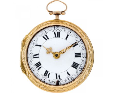   Zakhorloge snek spillegang John Wilter, Londen - ca. 1750 Geelgouden snek spillegang zakhorloge gemaakt omstreeks 1750 door