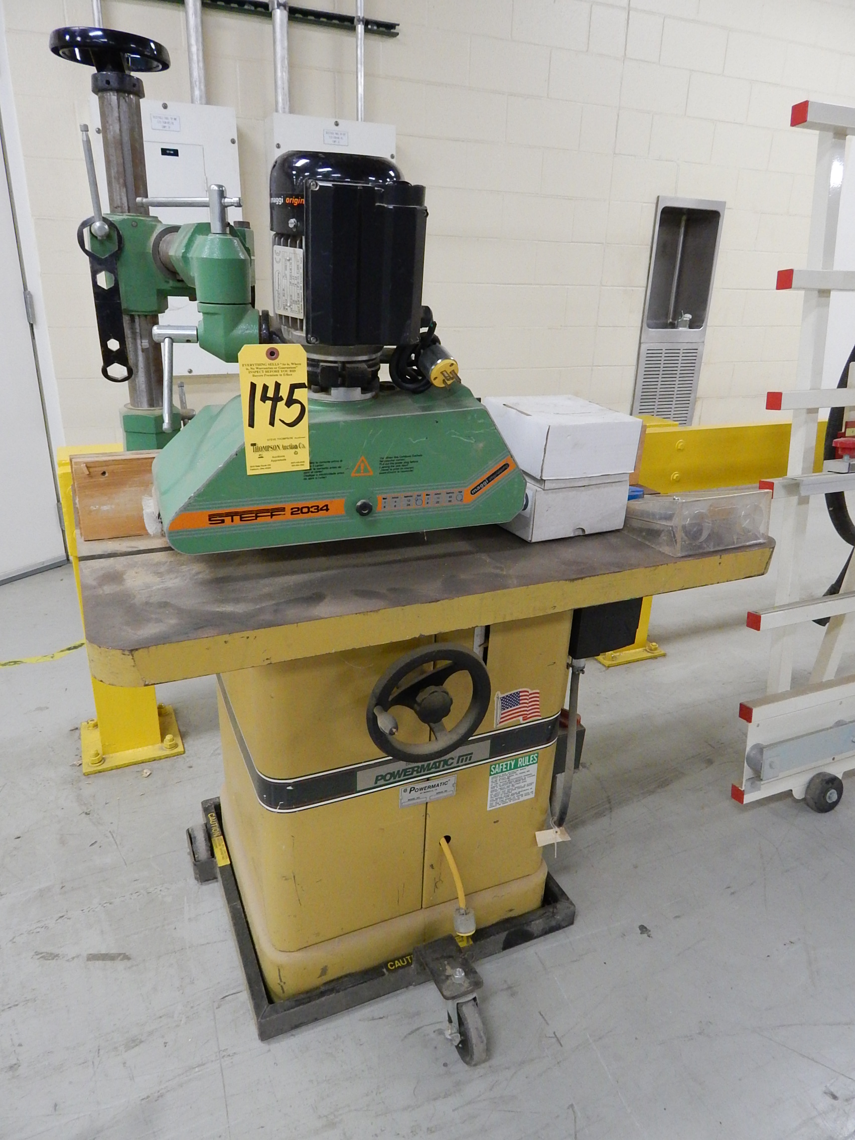 Powermatic Model 27 Spindle Shaper SN 0027050, with Steff Model 2034
