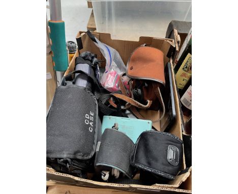 A box of compact cameras and a DS-lite 