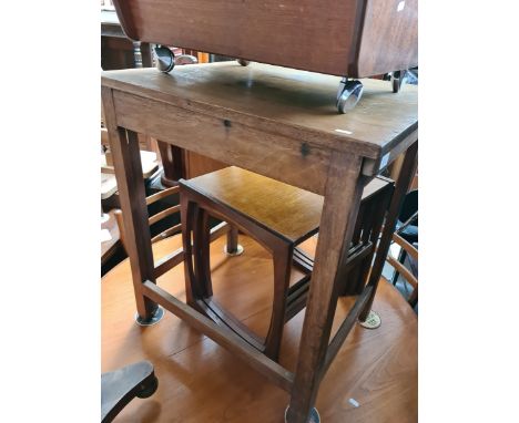 A military issue folding campaign table, marked with broad arrow and dated 1963. 