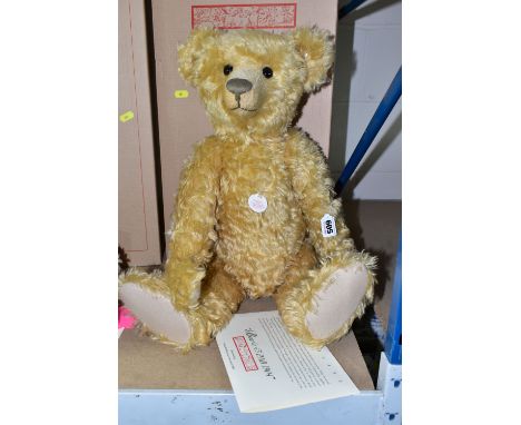 STEIFF, A 'BAERLE 43 PAB 1904' LIMITED EDITION TEDDY BEAR, the fully jointed body is covered in a golden mohair plush, approx