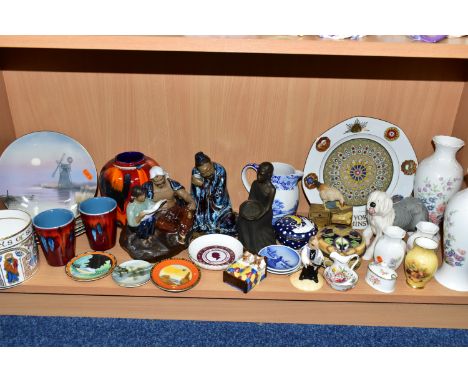 A GROUP OF CERAMICS AND SUNDRY ITEMS, to include Royal Doulton Bunnykins 'Vicar Bunnykins' DB254, an exclusive for Royal Doul