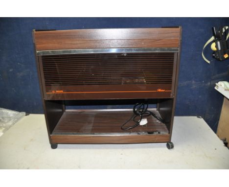 A PHILIPS HOSTESS TROLLEY with manual, four glass bowls and stainless steel lids (PAT fail due to uninsulated plug but appear