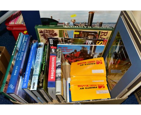 THREE BOXES OF RAILWAY BOOKS AND ORDNANCE SURVEY BOOKS, to include over one hundred Ordnance Survey maps and Bartholomew Worl