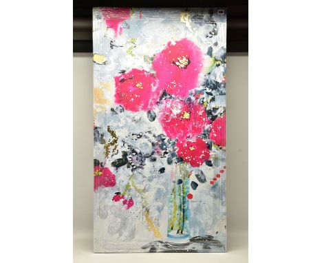 DANIELLE O'CONNOR AKIYAMA (CANADA 1957) 'THE AWAKENING', a signed limited edition box canvas print depicting flowers in a vas
