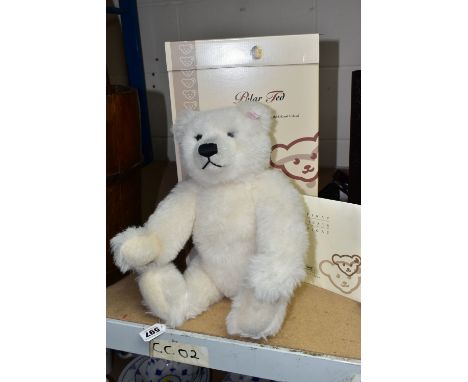 A LIMITED EDITION STEIFF 'POLAR TED' TEDDY BEAR, a fully jointed bear, edition number 1747/2000 with certificate and box, app