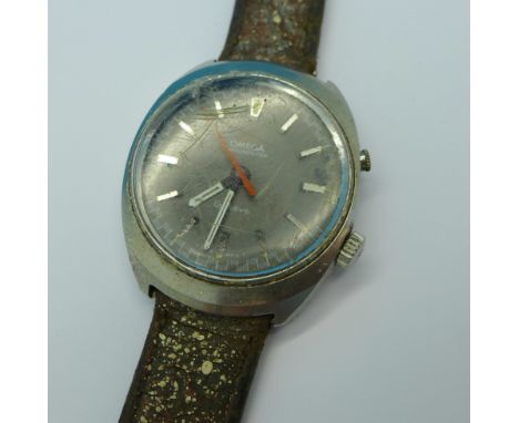 A gentleman's Omega Chronostop wristwatch, lacking button
