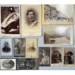 Kabinettfoto u.CDV circa 230 Fotos u.a. auch Militär, etwas Adel und Topo