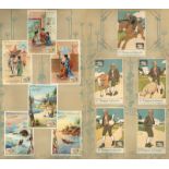 SAMMELBILDER - Posten von ca. 190 Sammelbilder verschiedener Verlage u.a. Kaffee Hofer - Weber -