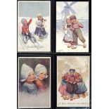 Feiertag Album mit über 40 Ansichtskarten I-II
