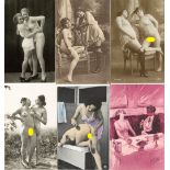 Erotik Homosexualität Frauen Album mit ca. 200 Ansichtskarten vor 1945