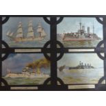 Rave, Christopher Marine-Galerie Lot mit 300 Künstler-AK Schiffe im Original-Album