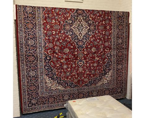 CENTRAL PERSIAN SIGNED KASHAN CARPET 405CMS X 298CMS