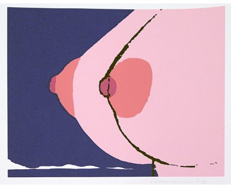 Wesselmann, Tom (1931 Cincinnati - New York 2004)"Nipples" (Seascape). Farbserigraphie (min. Kratzer), re. u. sign., Ex. 2/82