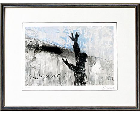Mueller-Stahl, Armin (geb. 1930 in Tilsit)"Die Mauer", so im Werk betitelt. Giclée-Druck/Papier, re. u. mit Bleistift sign. u