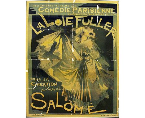 de Feure, Georges (1868 Paris 1943)Plakat "Comedie Parisienne. LA LOIE FULLER DANS SA CRÉATION NOUVELLE SALOMÉ". Farblithogra