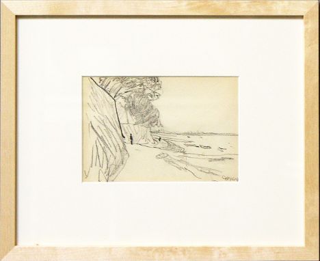 Ophey, Walter (1882 Eupen - Düsseldorf 1930)"Kappes Hamm", so verso bez. Zeichnung/bräunlichem Papier (gebräunt, fleckig, ver