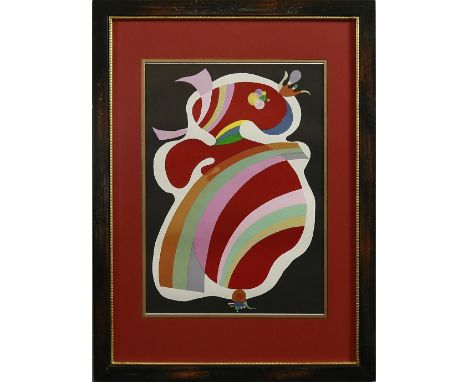 Kandinsky, Wassily (1866 Moskau-Paris 1944)"Les signes et les masques", aus "Periode Parisienne". Farblithographie, Mourlot M