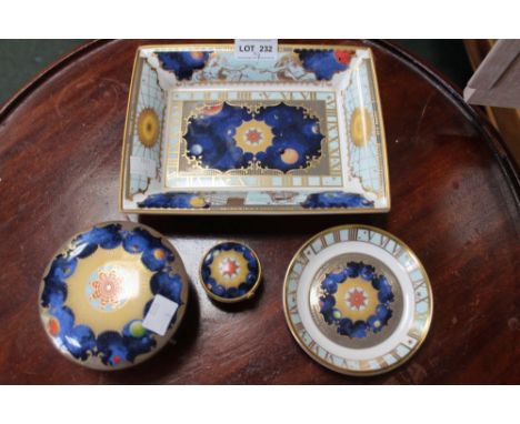 A collection of "Royal Worcester" Millennium collection 2000 AD items, includes, Pill box, circular table jar etc (4)