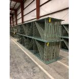 (30x) Interlake New-Style Teardrop Uprights, 42" Deep X 21' Tall, 3" X 1-5/8" Posts, 3" X 3" Foot Pl
