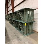 (30x) Interlake New-Style Teardrop Uprights, 42" Deep X 21' Tall, 3" X 1-5/8" Posts, 3" X 3" Foot Pl