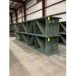 (30x) Interlake New-Style Teardrop Uprights, 42" Deep X 21' Tall, 3" X 1-5/8" Posts, 3" X 3" Foot Pl