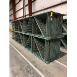 (30x) Interlake New-Style Teardrop Uprights, 42" Deep X 21' Tall, 3" X 1-5/8" Posts, 3" X 3" Foot Pl