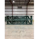 (30x) Interlake New-Style Teardrop Uprights, 42" Deep X 21' Tall, 3" X 1-5/8" Posts, 3" X 3" Foot Pl