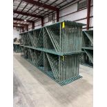 (30x) Interlake New-Style Teardrop Uprights, 42" Deep X 21' Tall, 3" X 1-5/8" Posts, 3" X 3" Foot Pl