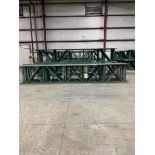 (31x) Interlake New-Style Teardrop Uprights, 42" Deep X 21' Tall, 3" X 1-5/8" Posts, 3" X 3" Foot Pl