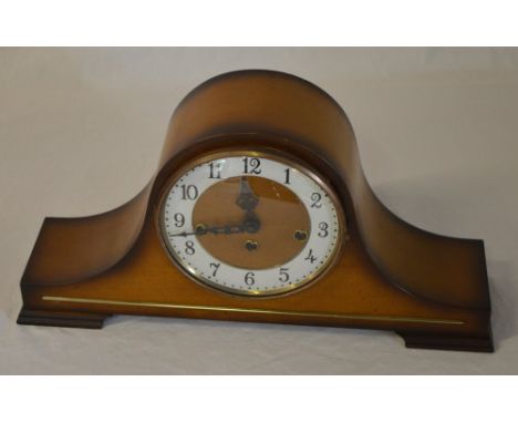 1930s Napoleon hat mantle clock