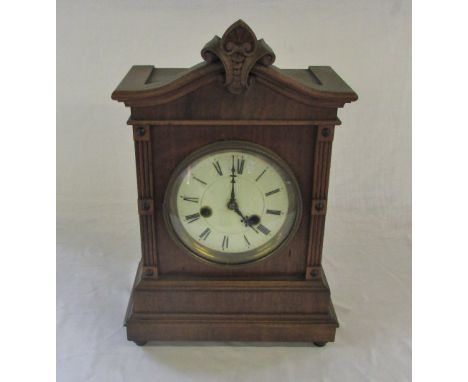 Wooden mantle clock H 40 cm