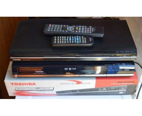 Toshiba DVD video player and a Toshiba recorder