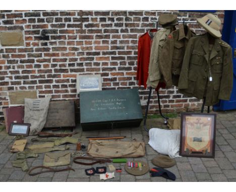 WWII military collection of 186048 Capt. F.A.F Durance (The Lincolnshire Regiment), including medals (comprising of War Medal