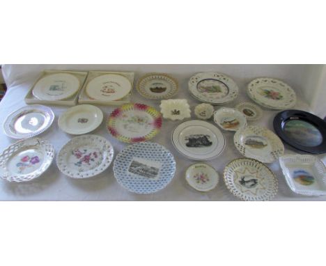Various Lincolnshire ceramic plates & dishes inc Goss