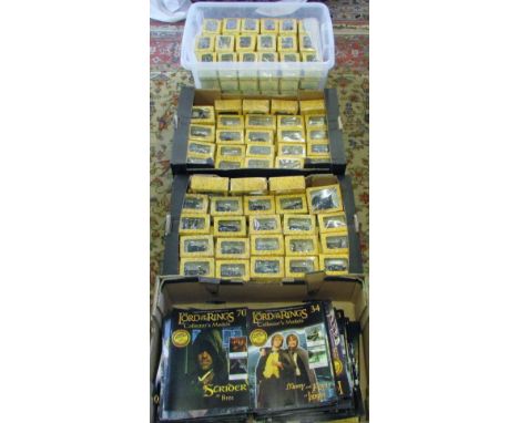 Full set (180) Eaglemoss Lord of the Rings collectors figures and magazines