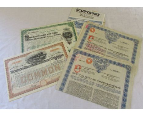 Old share certificates