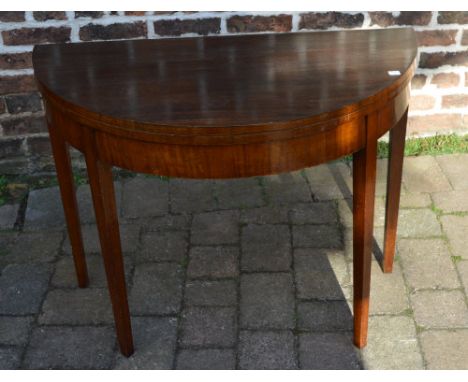 Georgian reproduction fold over card table