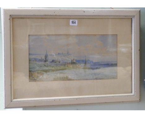 Early 20th century watercolour sketch of Malta indistinctly signed and dated lower right image size 7.5"x14.5" 