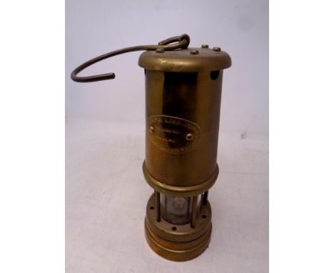 A Lamp &amp; Limelight brass miner's lamp