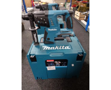 A Makita 36 V hammer drill in plastic case (no battery) 