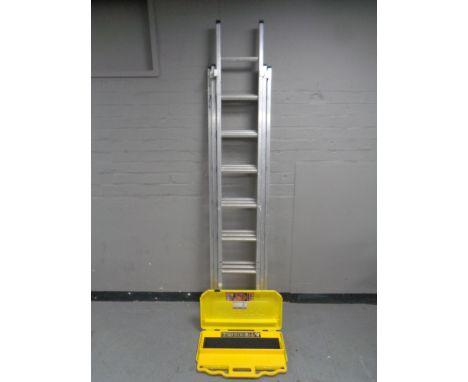 A Lyte triple section extending ladder together with a Ladder M8 in case 