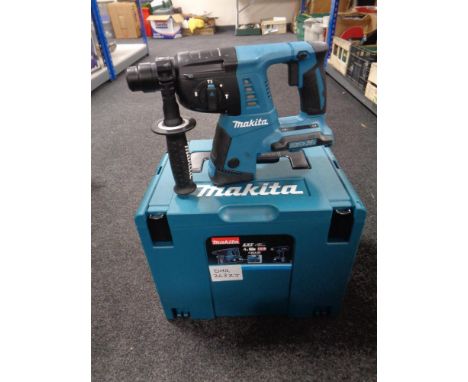 A Makita 36 V hammer drill in plastic case (no battery) 