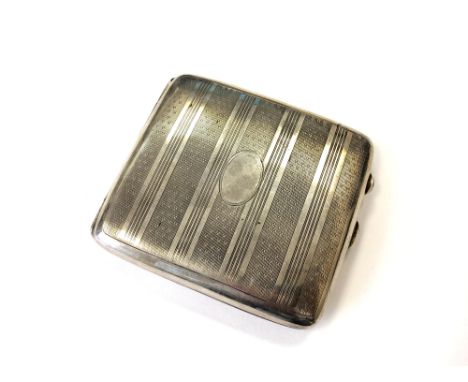 A silver cigarette case, Birmingham marks  CONDITION REPORT: 101.2g