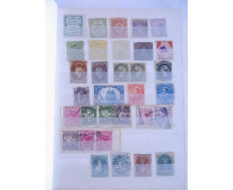 British Commonwealth An interesting small stockbook of over 350 mint and used stamps, mainly QV to KGV with classics, revenue