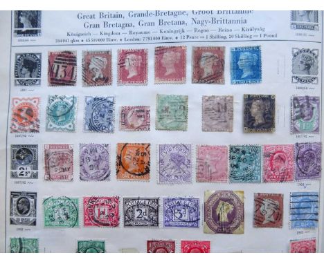 Worldwide A vintage Schaubek album with approx. 1200+ mint and used 19th and early 20th century stamps, all different, incl. 